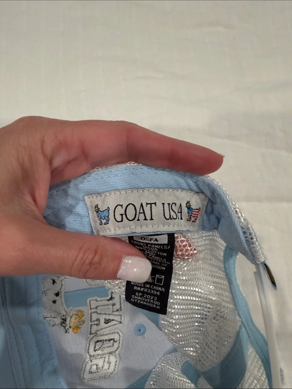 GOAT USA Light Blue Kids Mesh-Back Hat